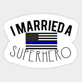 Police Superhero Sticker